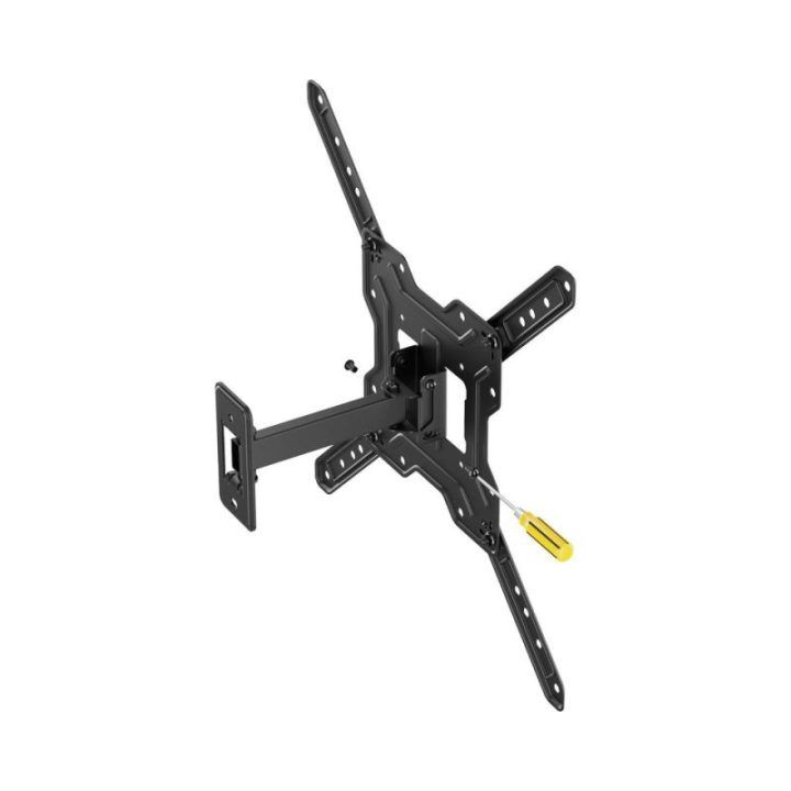 Sbox LCD-441-2 visiškai judrus televizoriaus sieninis laikiklis 23–65 col., iki 30 kg, VESA 400 x 400, juodas