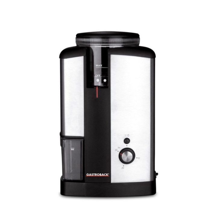 Gastroback 42602 Design Coffee Grinder Advanced kavos malūnėlis, juodas / sidabrinis