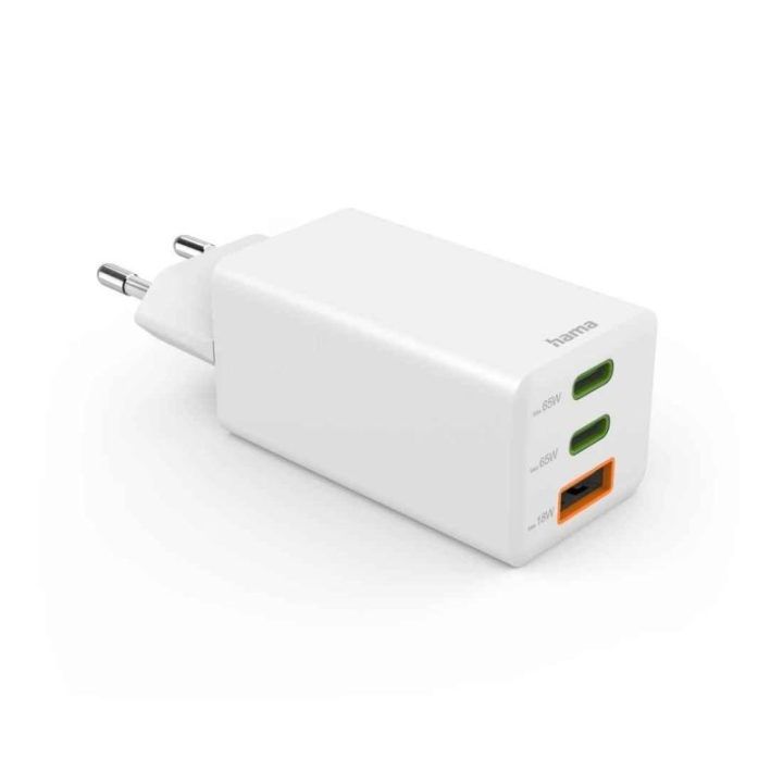 Hama GaN PD QC 65 W USB-C / USB-A įkroviklis