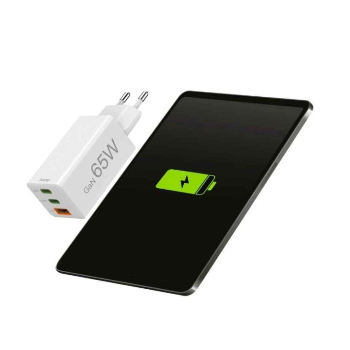 Hama GaN PD QC 65 W USB-C / USB-A įkroviklis