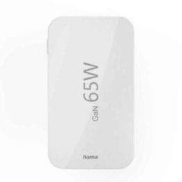 Hama 65 W GaN įkroviklis su 2× USB-C ir 1× USB-A, baltas
