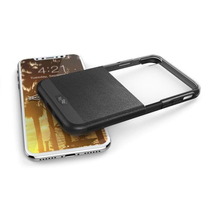 Dėklas iPhone X, juodas, X-Doria Dash