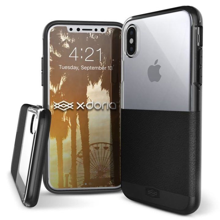 Dėklas iPhone X, juodas, X-Doria Dash