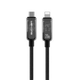 Laidas USB-C į Lightning, 1 m, juodas WEKOME WDC-181