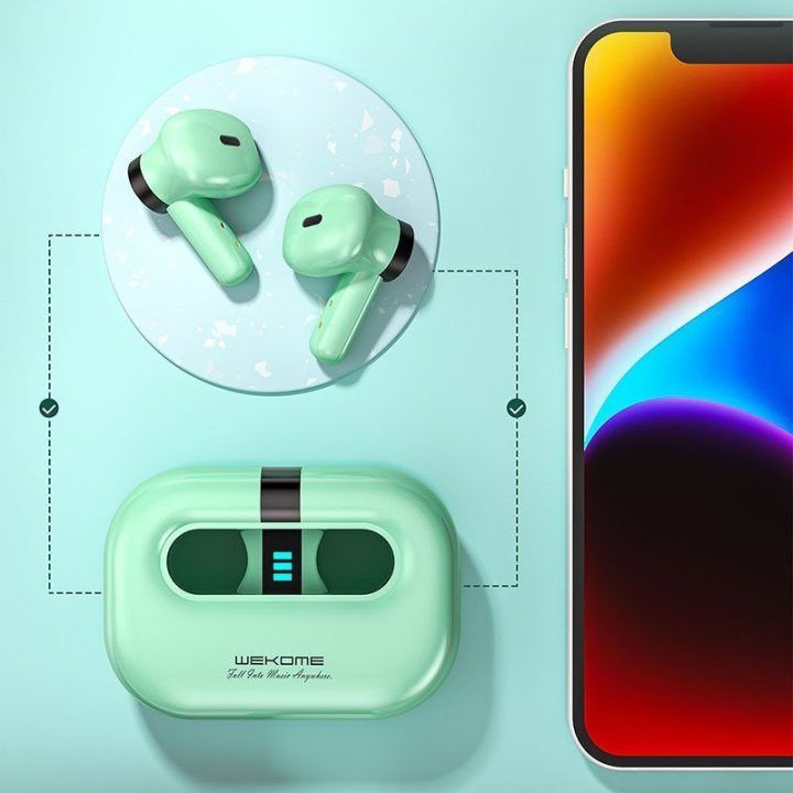 Bluetooth ausinės WEKOME VA06 Vanguard Series, žalios
