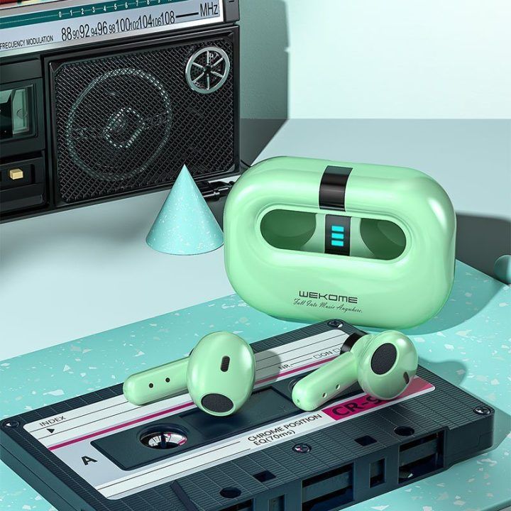 Bluetooth ausinės WEKOME VA06 Vanguard Series, žalios