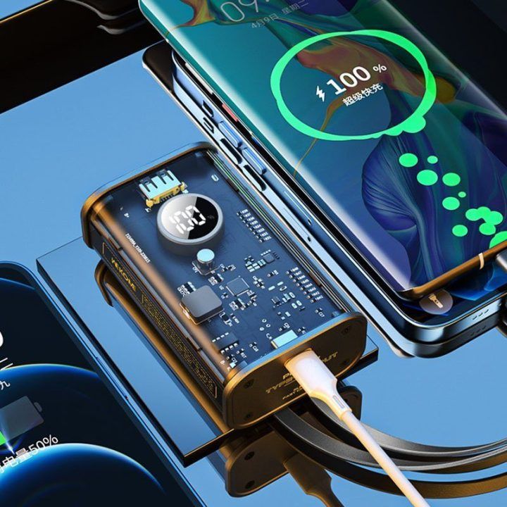 Išorinė baterija WEKOME WP-345 Vanguard Series, 10000 mAh, juoda