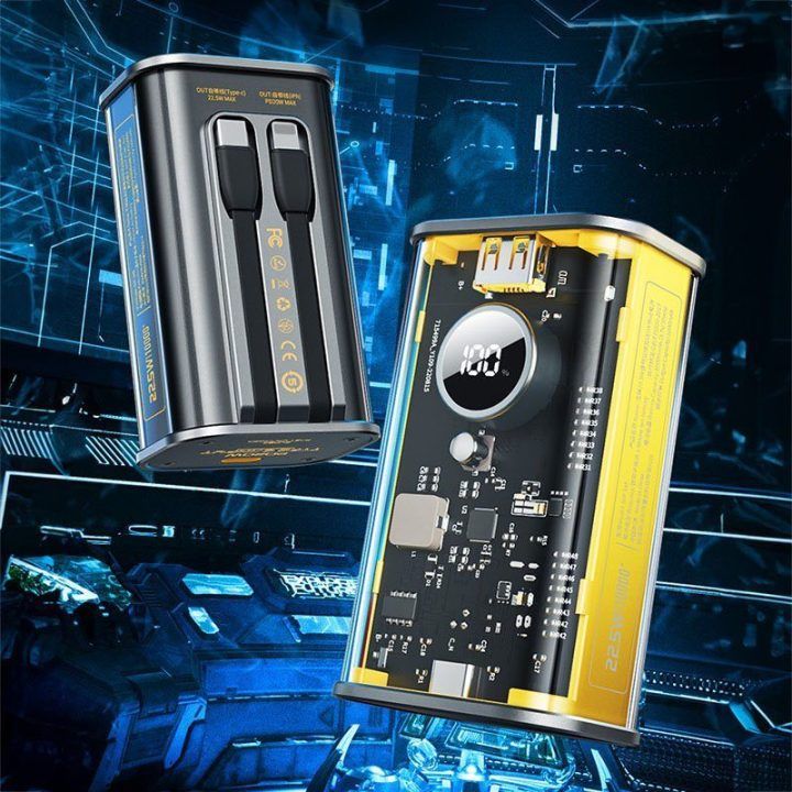 Išorinė baterija WEKOME WP-345 Vanguard Series, 10000 mAh, juoda