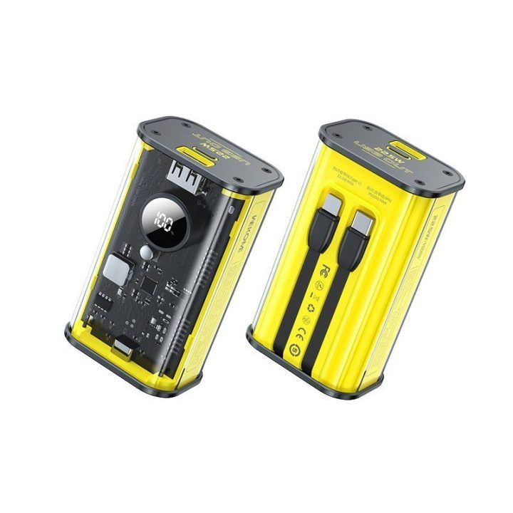 WEKOME WP-345 Vanguard Series išorinė baterija 10000 mAh, geltona