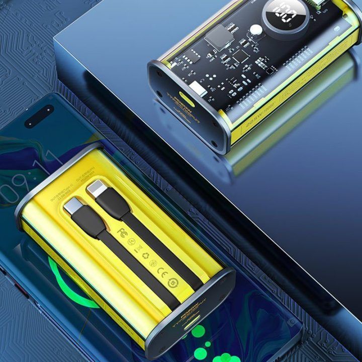 WEKOME WP-345 Vanguard Series išorinė baterija 10000 mAh, geltona