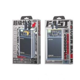 Išorinė baterija 20000 mAh WEKOME WP-325, juoda
