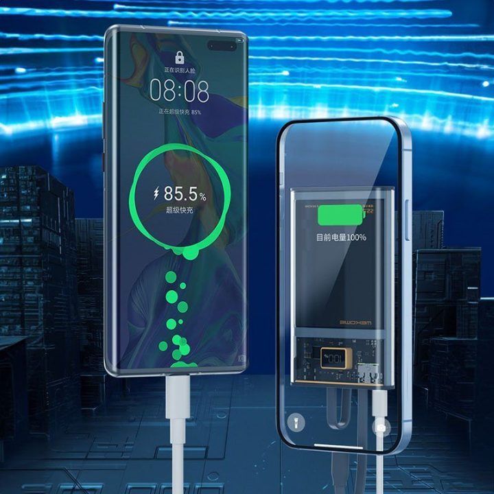 Išorinė baterija 20000 mAh WEKOME WP-325, juoda