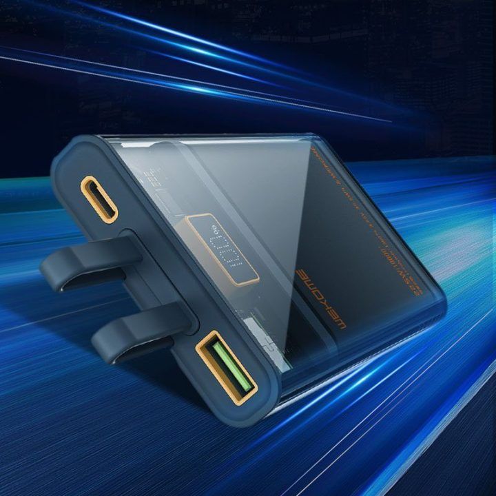 Išorinė baterija 20000 mAh WEKOME WP-325, juoda