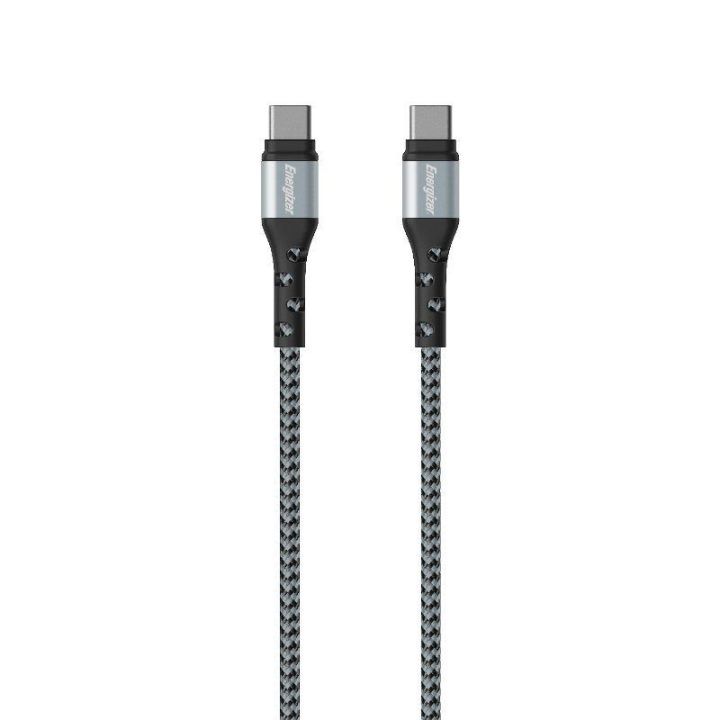 USB-C laidas Energizer Ultimate, 2 m, sidabro spalvos