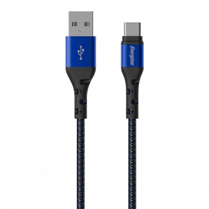 USB-A į USB-C laidas Energizer Ultimate, 2 m, mėlynas