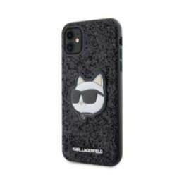 Dėklas iPhone 11 Karl Lagerfeld juodas su blizgučiais