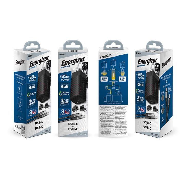 Įkroviklis USB-C ir USB-A 65 W Energizer Ultimate