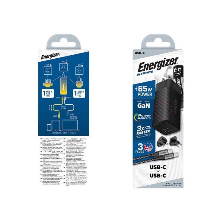 Įkroviklis USB-C ir USB-A 65 W Energizer Ultimate