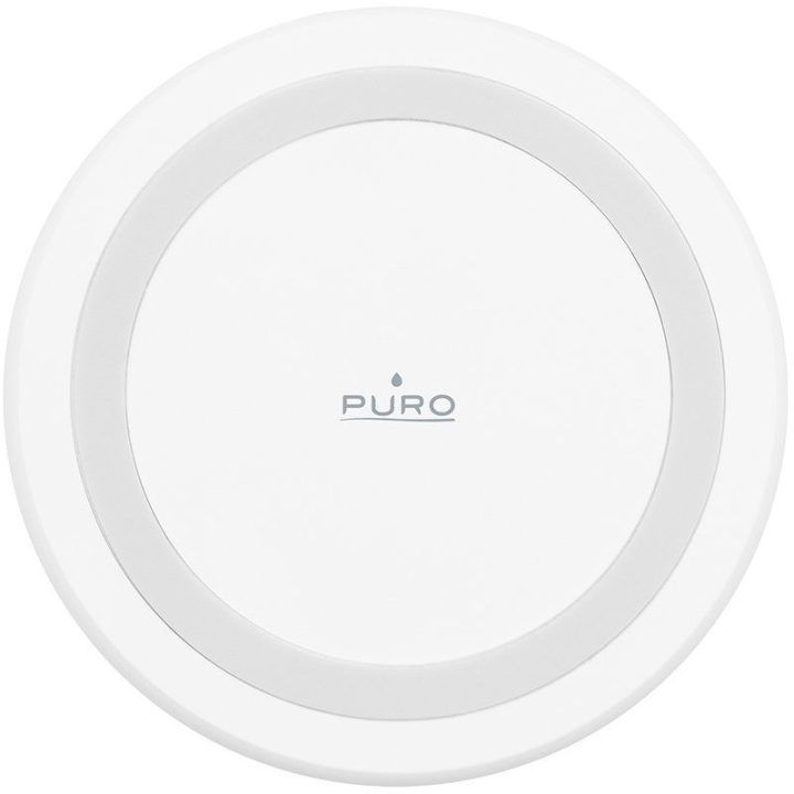 Belaidė įkrovimo stotelė PURO QI, balta