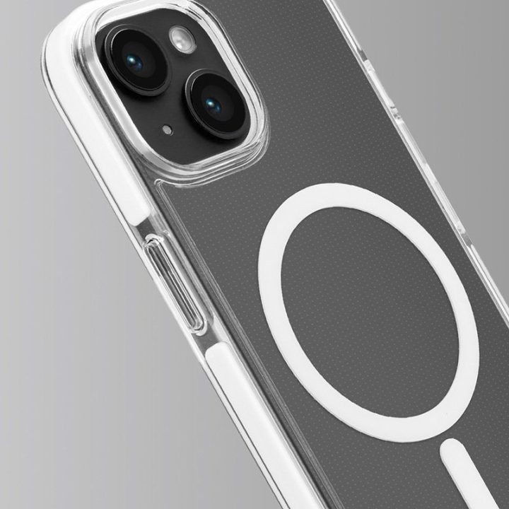 Permatomas dėklas iPhone 15 MagSafe, Puro LITEMAG PRO