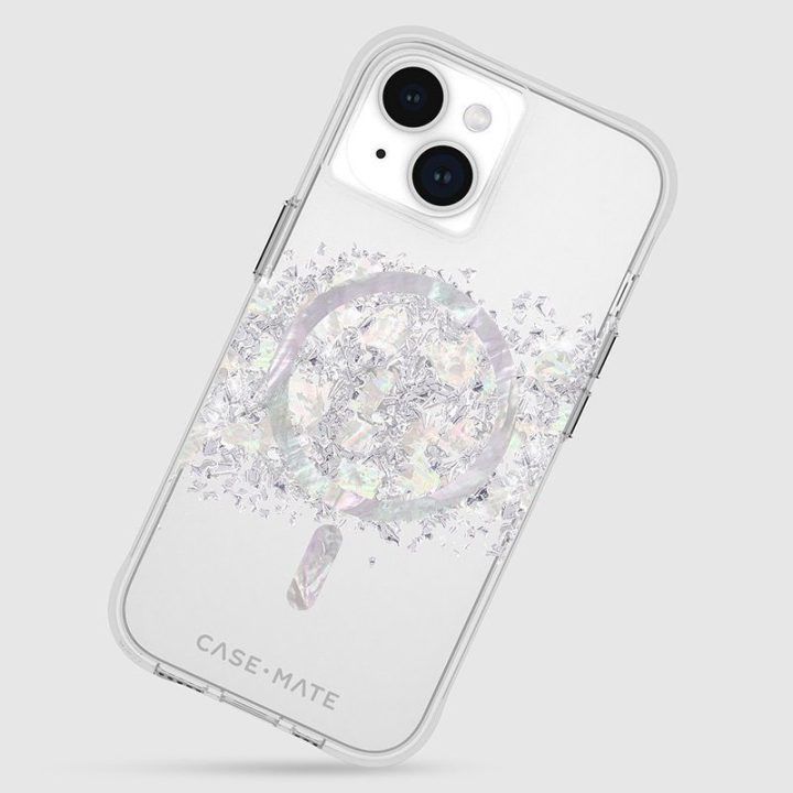 Dėklas iPhone 15/14/13 su perlamutru, Case-Mate Karat