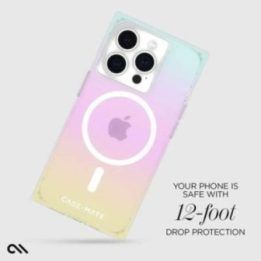 Dėklas iPhone 15 Pro Case-Mate BLOX MagSafe, Rainbow Frosting