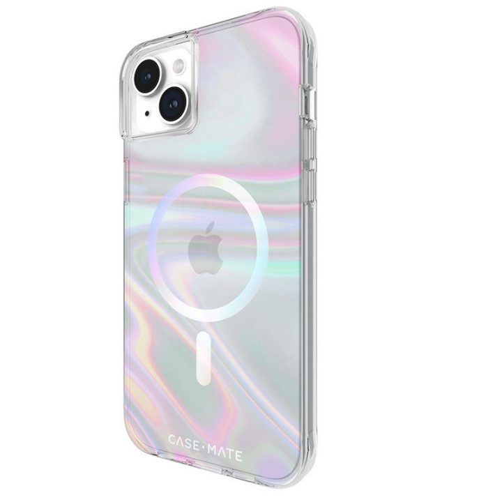 Dėklas iPhone 15 Plus Case-Mate Soap Bubble, irizuojantis