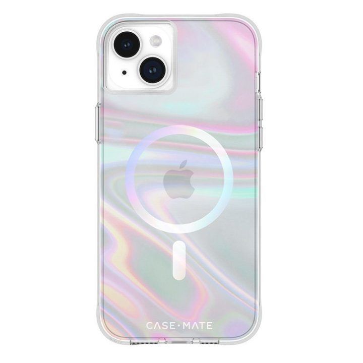 Dėklas iPhone 15 Plus Case-Mate Soap Bubble, irizuojantis