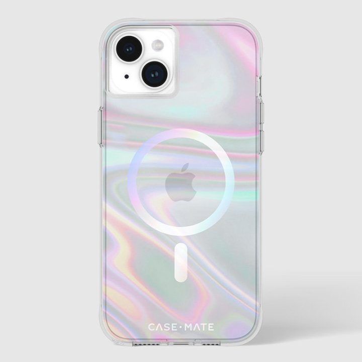 Dėklas iPhone 15 Plus Case-Mate Soap Bubble, irizuojantis
