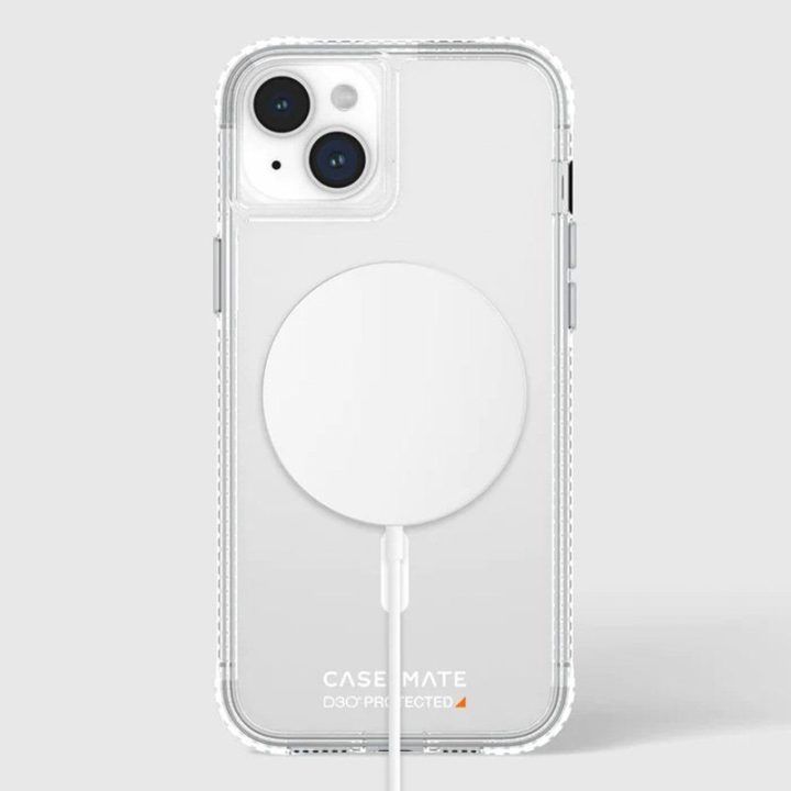 Dėklas Case-Mate Ultra Tough Plus D3O MagSafe iPhone 15 Plus, permatomas