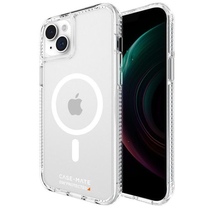 Dėklas Case-Mate Ultra Tough Plus D3O MagSafe iPhone 15 Plus, permatomas