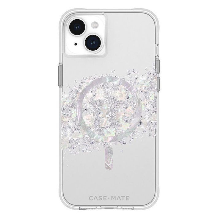 Dėklas iPhone 15 Plus su perlamutru, Case-Mate Karat MagSafe