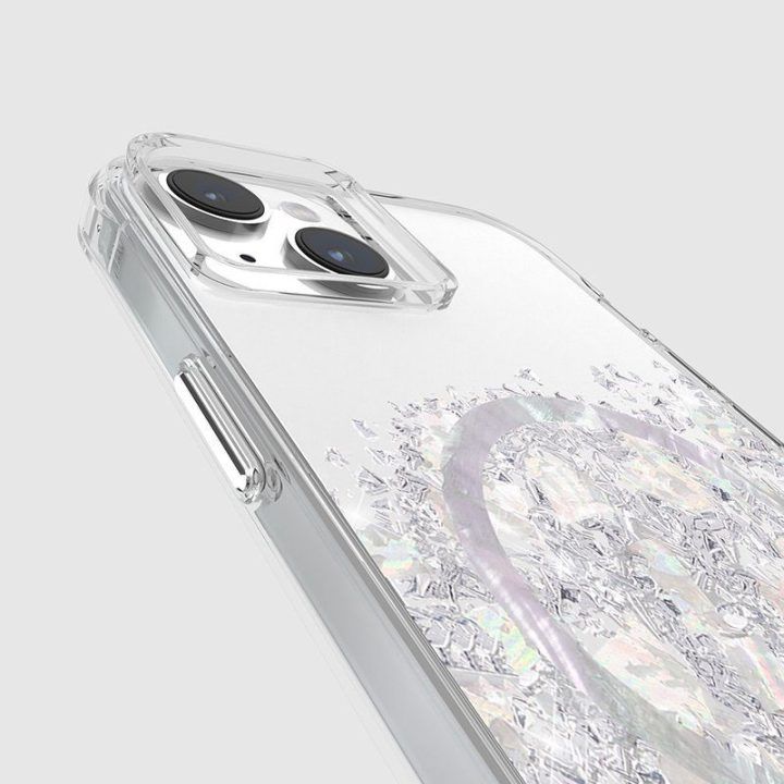 Dėklas iPhone 15 Plus su perlamutru, Case-Mate Karat MagSafe