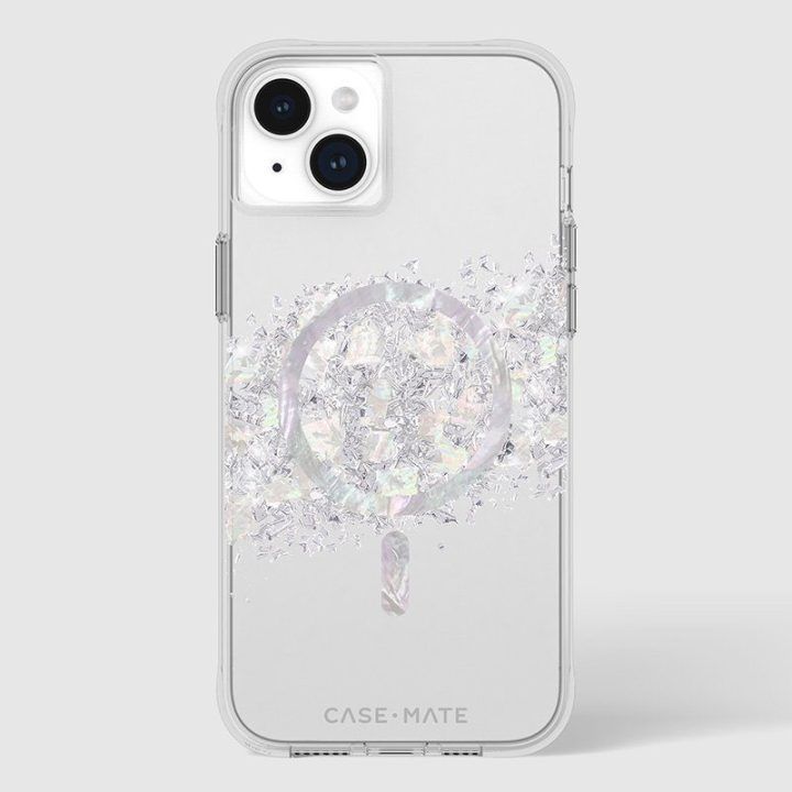 Dėklas iPhone 15 Plus su perlamutru, Case-Mate Karat MagSafe