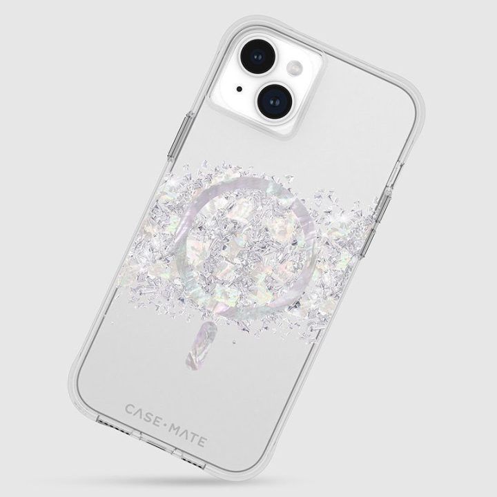 Dėklas iPhone 15 Plus su perlamutru, Case-Mate Karat MagSafe