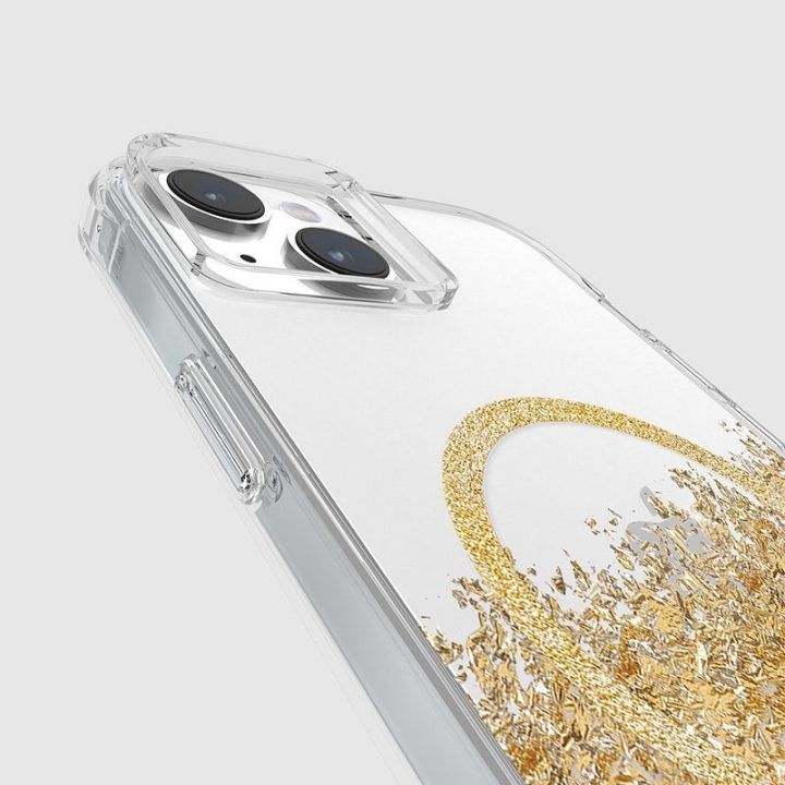 Dėklas iPhone 15 Plus Case-Mate Karat Marble, su auksinėmis dalelėmis
