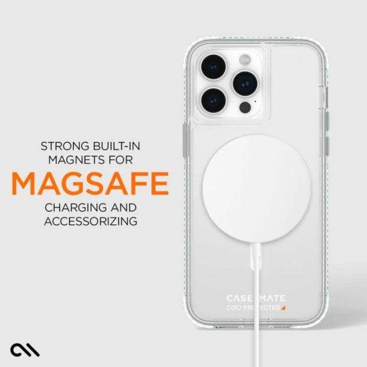 Permatomas dėklas Case-Mate Ultra Tough Plus D3O MagSafe iPhone 15 Pro Max