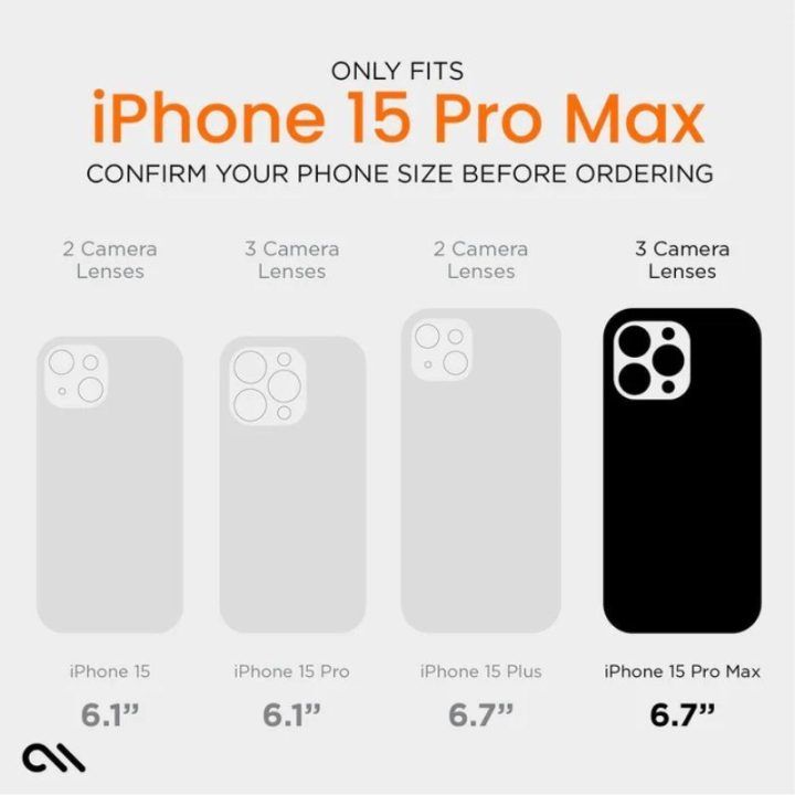 Permatomas dėklas Case-Mate Ultra Tough Plus D3O MagSafe iPhone 15 Pro Max
