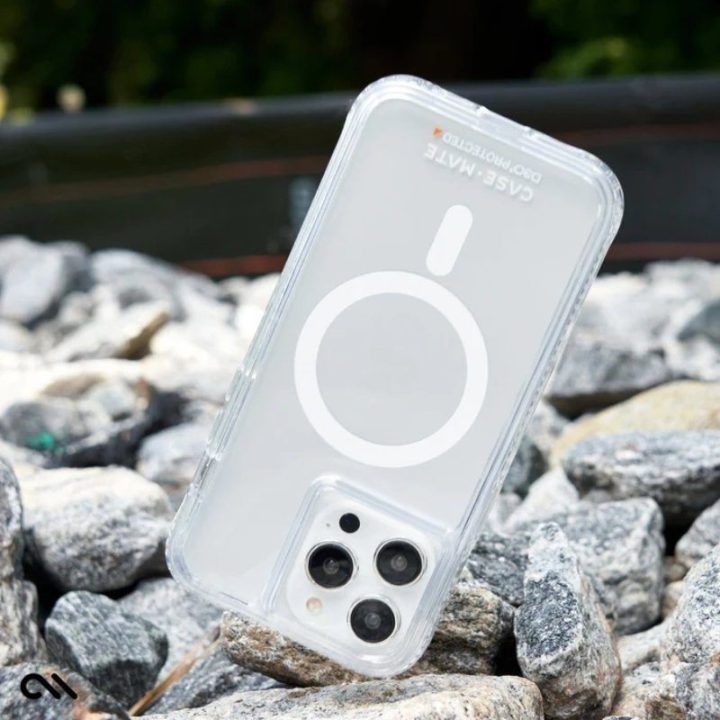 Permatomas dėklas Case-Mate Ultra Tough Plus D3O MagSafe iPhone 15 Pro Max