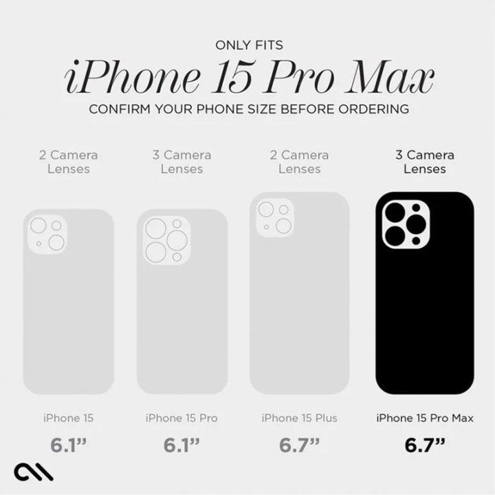 Dėklas iPhone 15 Pro Max Case-Mate Tough Duo, juodas