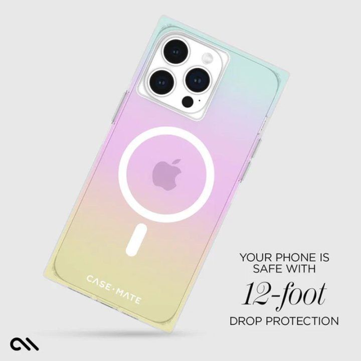 Case-Mate BLOX MagSafe dėklas iPhone 15 Pro Max, Rainbow Frosting