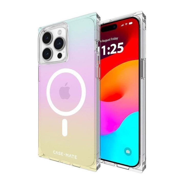 Case-Mate BLOX MagSafe dėklas iPhone 15 Pro Max, Rainbow Frosting