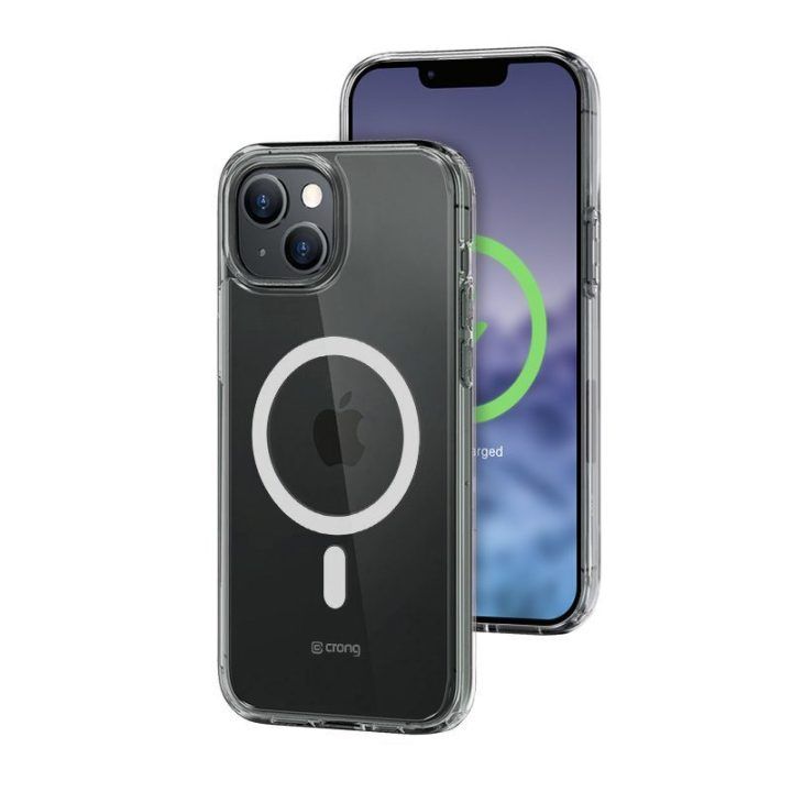 Permatomas dėklas iPhone 15 Plus Crong Clear MAG Cover