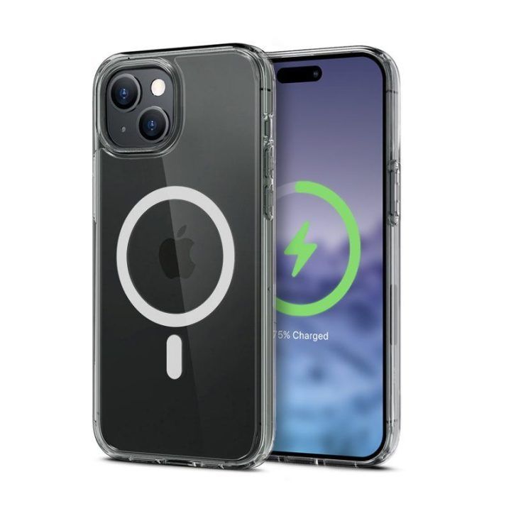 Permatomas dėklas iPhone 15 Plus Crong Clear MAG Cover
