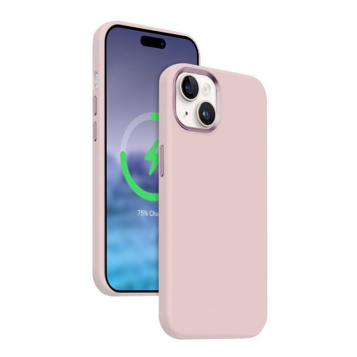 Rožinis „Crong Color Cover LUX Magnetic“ dėklas iPhone 15 Plus