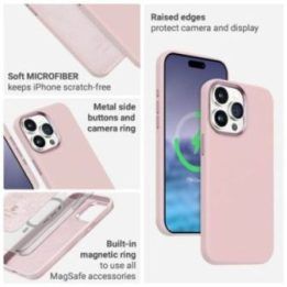 Dėklas iPhone 15 Pro, tamsiai mėlynas, Crong Color Cover LUX Magnetic