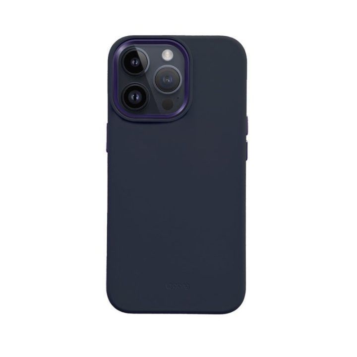 Dėklas iPhone 15 Pro, tamsiai mėlynas, Crong Color Cover LUX Magnetic