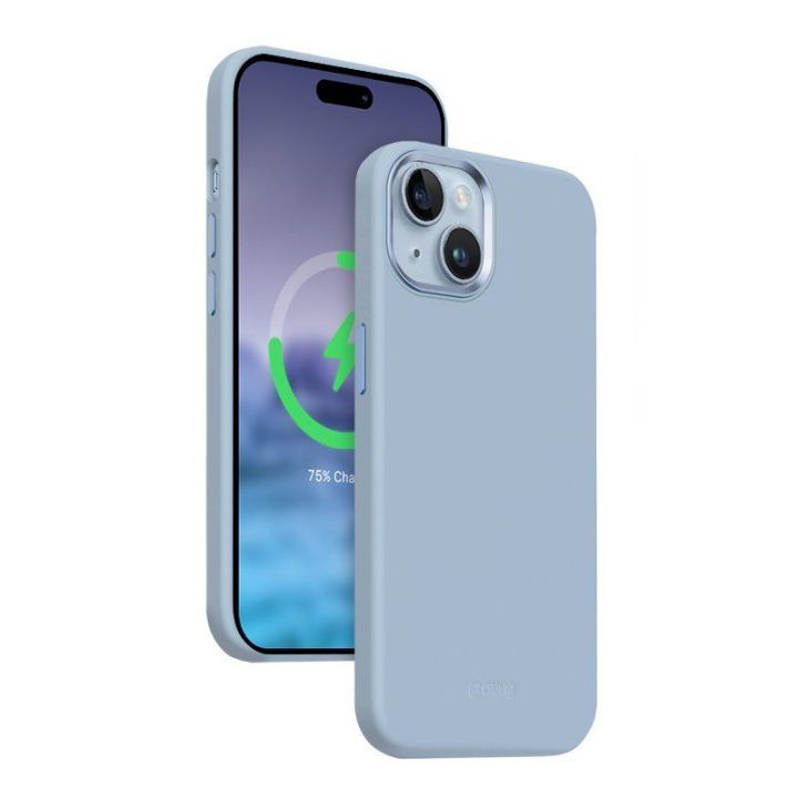 Dėklas iPhone 15 Plus Crong Color Cover LUX Magnetic, mėlynas