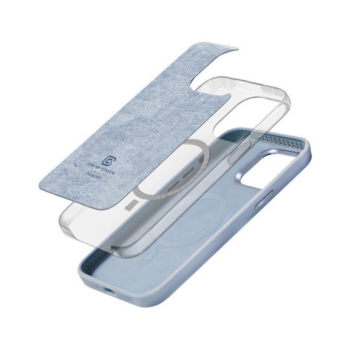 Dėklas iPhone 15 Plus Crong Color Cover LUX Magnetic, mėlynas