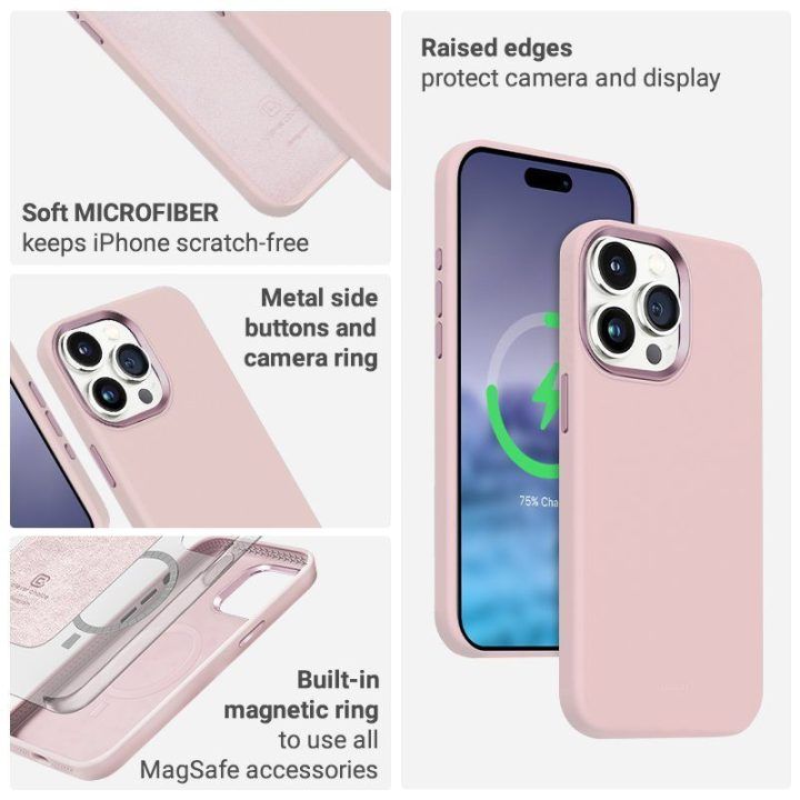 Dėklas iPhone 15 Plus Crong Color Cover LUX Magnetic, mėlynas